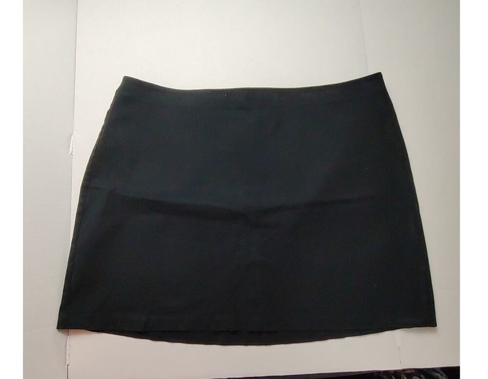 Old Navy Black Jack Elastic Waist Pull- On "Pixie Fitted" Mini Skirt Women 2x